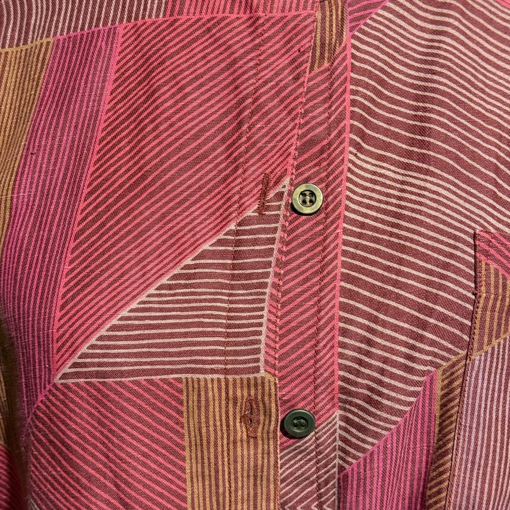 Pinks and Maroon Geometric Patterned Painters Smo… - image 2